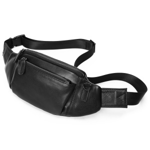 苏宁苏宁宜品&一禾亼物单肩斜挎包腰包胸包简约潮流户外运动百搭通勤防泼水PU皮胸包腰包8901