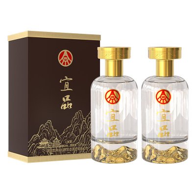 五粮液股份公司出品 五粮液宜品人参酒 金山 52度500ml*2 双瓶装