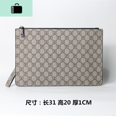 信封手包男薄款2019新款韩版潮流手拿包男女时尚手抓包休闲手拎包NEW LAKE 卡其色(关注收藏)