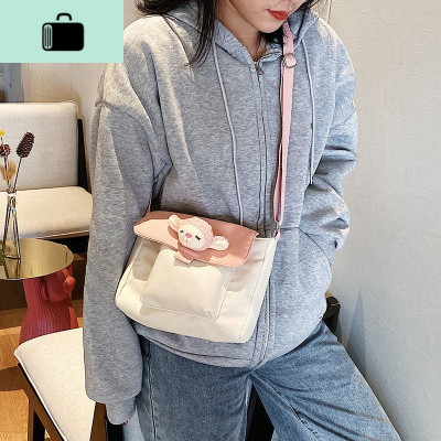 韩国ins古着感小清新森系单肩包原宿少女心软妹chic百搭斜挎包女NEW LAKE女士单肩包