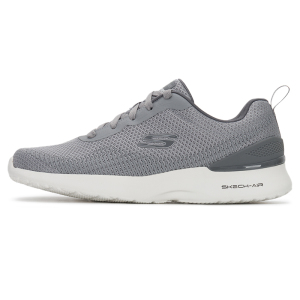 Skechers斯凯奇男鞋新款轻便缓震百搭低帮绑带运动休闲鞋232691-GRY ZP