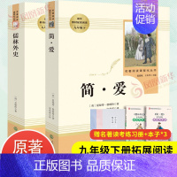 水浒传 [正版]人教版 儒林外史简爱 水浒传 书籍原著人民教育出版社 简爱和儒林外史九年级下册语文三课外阅读文学名著