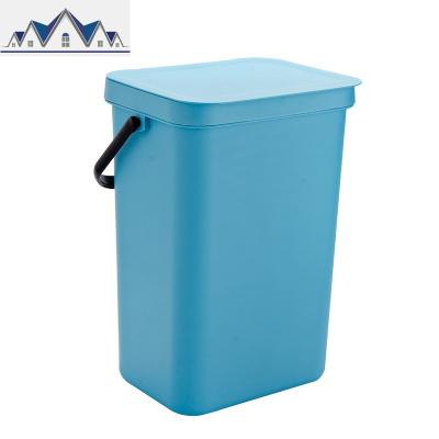 INS网红创意挂壁式厨房垃圾桶家用客厅卫生间手提垃圾筒带盖 三维工匠