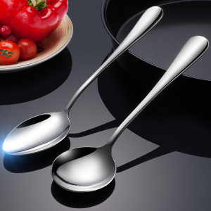 [补贴10%]304不锈钢长柄勺子调羹西餐勺汤匙家用吃饭勺喝汤勺410餐具自主