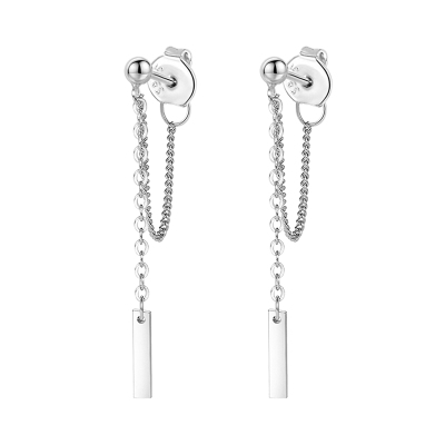 925纯银耳钉女流苏耳环小众设计感高级2025新款潮夏耳饰送女朋友老婆情人节七夕生日礼物