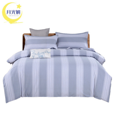 月光妍 老粗布四件套 双人床 套