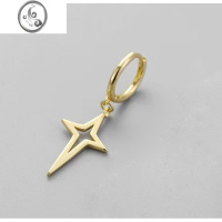 JiMis999银银星星不对称耳环简约小众设计高级感ins冷淡风精致耳饰女