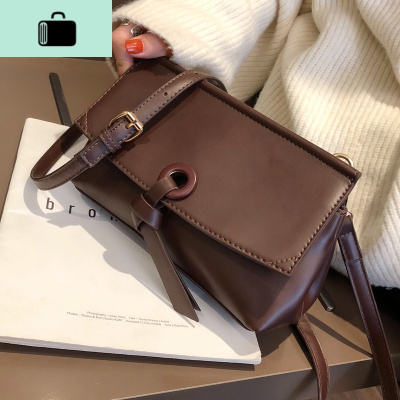 港风复古小包包女2020新款潮韩版百搭斜挎包简约时尚单肩包网红包NEW LAKE女斜挎包