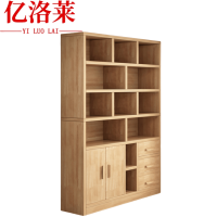 亿洛莱 三抽两门书柜 120*30*180cm 个