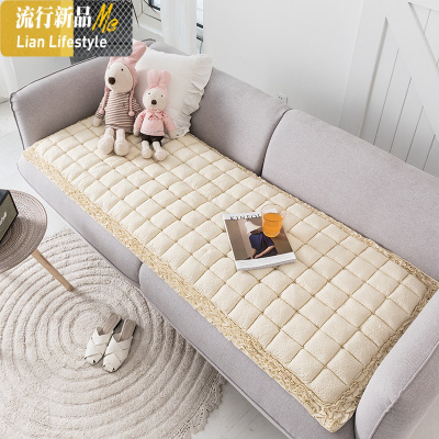 韩式ins棉棉沙发垫馒头垫四季通用防滑加厚飘窗垫套罩可机洗 三维工匠坐垫