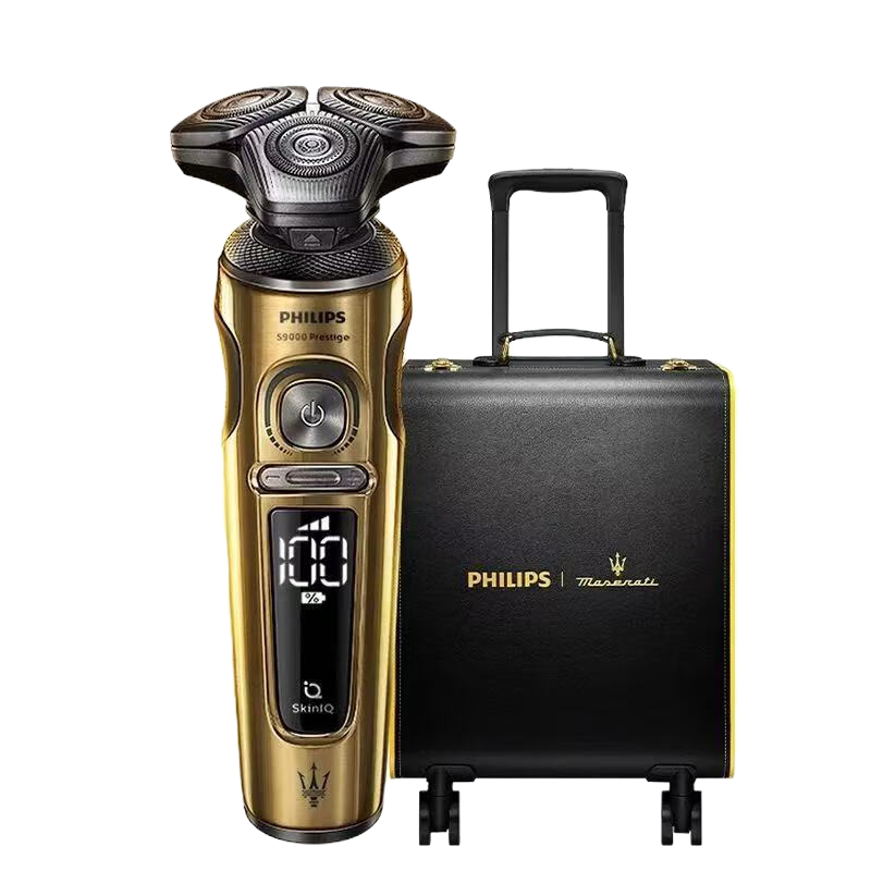 飞利浦(PHILIPS)剃须刀电动整机进口刮胡刀胡须刀高端奢品男士礼物 节日礼物玛莎拉蒂联名SP9888/63BP