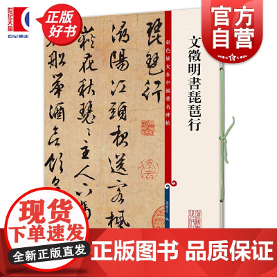 文徵明书琵琶行 彩色放大本中国著名碑帖孙宝文编上海辞书出版社 书法篆刻碑帖鉴赏毛笔字练习临摹字帖