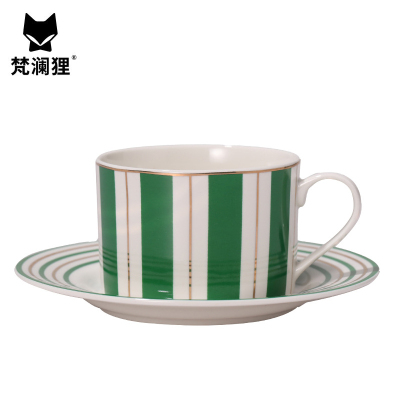 梵澜狸英伦风咖啡杯碟套装TA54 套