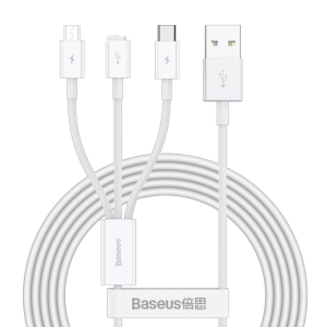 倍思 一拖三数据线Type-c/安卓等三合一手机充电线 适用