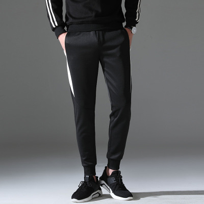 运动裤男裤子韩版潮流秋冬男士休闲裤潮流宽松卫裤简约九分束脚裤