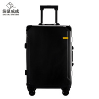 袋鼠威威 拉杆箱 行李箱 黑色26寸拉链款ZC1933D