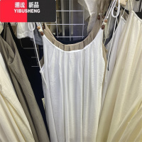 YIBUSHENG法式浪漫初恋吊带连衣裙女海边度假休闲宽松露背无袖背心长裙子