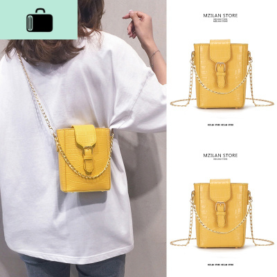 细链条包女生包包2020新款潮小清新夏时尚网红小包水桶包女斜挎包NEW LAKE