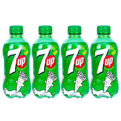 百事可乐 7喜 七喜7up 柠檬味 碳酸饮料整箱 300ml*4瓶 (新老包装随机发货)
