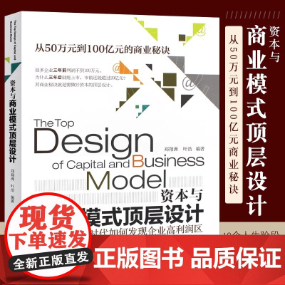 正版资本与商业模式顶层设计 互联网时代如何发现企业高利润区从50万元到100亿元商业秘诀 电子工业 商业模式新生代模式案