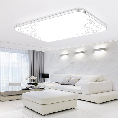 古达led吸顶灯长方形客厅灯大灯卧室灯主卧室房间灯具现代简约大气家用智能超薄大厅灯饰2021