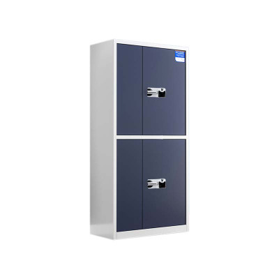 湘渭保密柜财务档案柜文件柜办公室资料储物柜保险柜通双节白框灰门-国保指纹锁