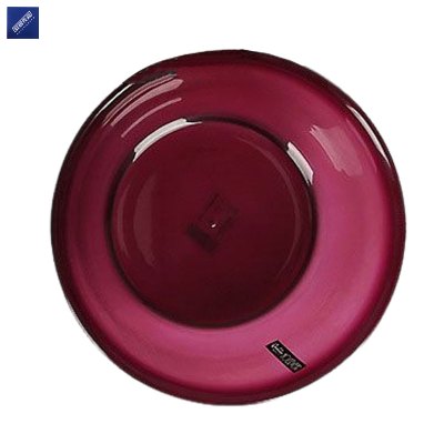 安居先森圆形透明水晶塑料盆脸盆洗手盆 27.5cm 3L紫色