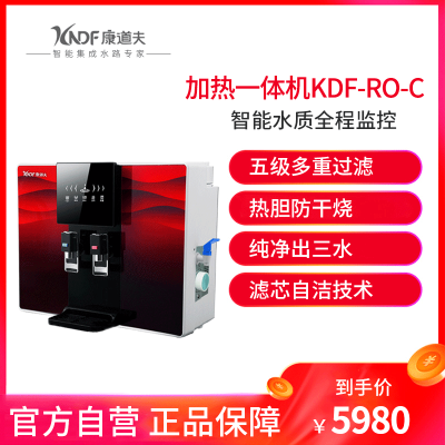 康道夫净水器KDF-RO-C加热一体机壁挂式加热温热反渗透为一体净水机