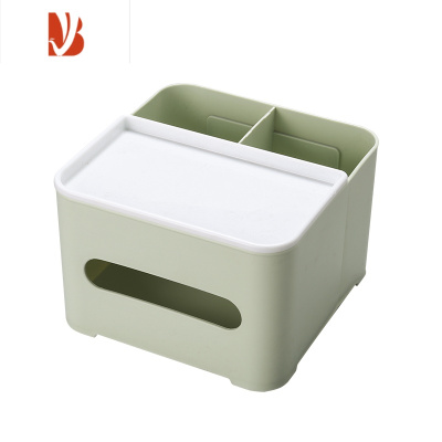 三维工匠纸巾盒客厅多创意纸抽盒北欧ins可爱轻奢少女家用卧室抽纸盒 北欧绿经典款