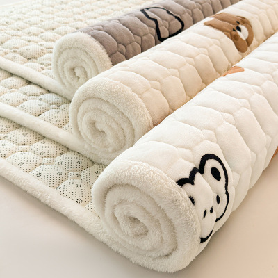 牛奶绒床垫软垫家用绒毯子垫被褥子宿舍学生单人冬季加绒床褥垫子
