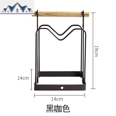 北欧铁艺多功能厨房台面锅盖架坐式落地立式厨房置物架砧板菜板架 三维工匠