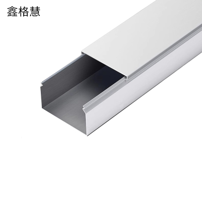 鑫格慧 铝合金线槽明装方形外开穿线槽外盖式布线槽 50*30mm 米