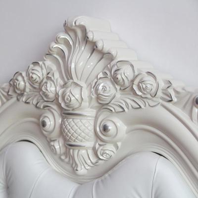 森美人欧式风格主卧加厚全实木花双人1.8米软靠公主婚床