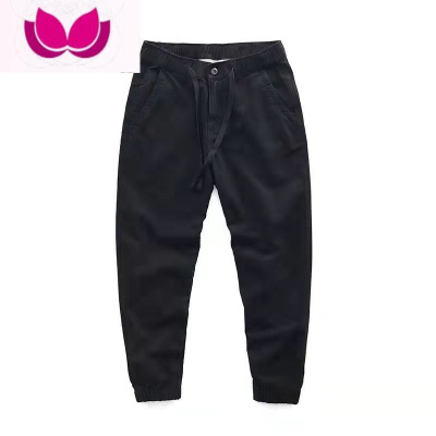 七斓捡漏加绒潮牌工装裤男宽松休闲哈伦束口裤耐磨耐脏工作裤