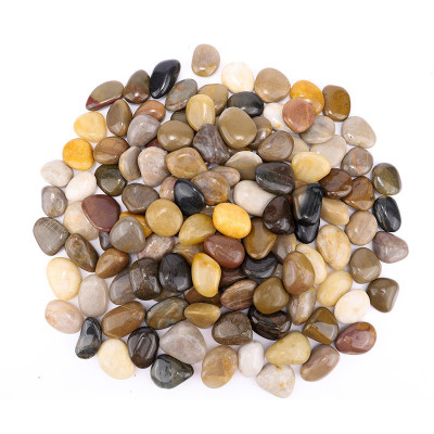 鹅卵石雨花石原石鱼缸花盆石小石子庭院装饰五彩石头铺地水培