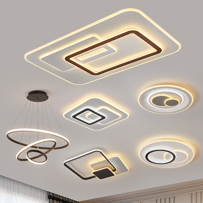 客厅灯餐厅书房卧室灯古达现代年 北欧吸顶灯全屋套餐灯具