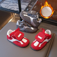 宝宝加绒德训鞋秋冬新款儿童运动鞋男女童休闲鞋中小童阿甘鞋