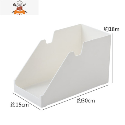 厨房橱柜收纳盒办公室器文件带轮收纳筐置物架桌面整理盒储物盒 敬平 日系风斜口白色大号厨房收纳盒