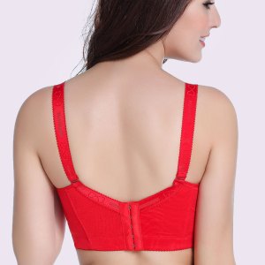 大码薄款文胸抹胸聚拢深V性感调整型舒适DE罩杯蕾丝边内衣_131