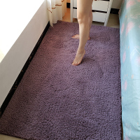 美帮汇ins植绒地毯卧室满铺客厅茶几垫房间装饰长毛床边网红地垫