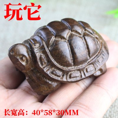 厂家直销皮灰木手把件皮黑越南土沉香木文玩把玩小件木工艺品乌龟