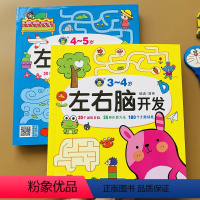 [正版]3-4-5岁儿童左右脑开发全脑思维游戏书全2本三四五岁宝宝逻辑训练书幼儿园启蒙早教专注力训练阶梯数学绘本左脑右