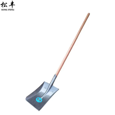松丰(SONG FENG)加厚锰钢中方锹铁锨平板锹平板锨平板方锨煤铲铁锹25.5cm*148cm把