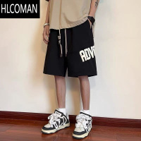 HLCOMAN夏季新款!潮牌高腰松紧英文男士运动短裤1692