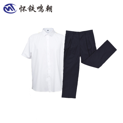 怀铁鸣朝 短袖衬衫套装 HT-G0541 办公室人员服装工作制服套装