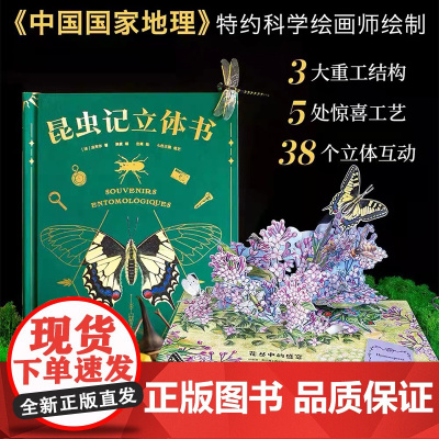 昆虫记 立体书 50个昆虫 上百个知识点 《中国国家地理》特约插画师出离绘制 专业昆虫学者三蝶纪审读校订 SS