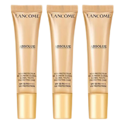 兰蔻(LANCOME)菁纯防晒小样10ml*3瓶PF50+PA+++ UV防护乳轻盈养肤防晒