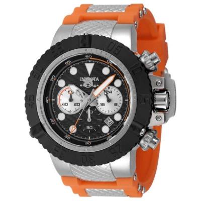 Invicta 男士石英表不锈钢表壳硅胶表带蓝宝石镜面防水100米计时日期