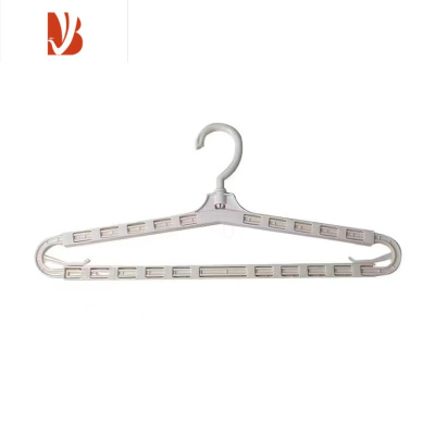 三维工匠可伸缩衣架多浴巾挂架家用挂衣器防滑晒被套防风大衣撑