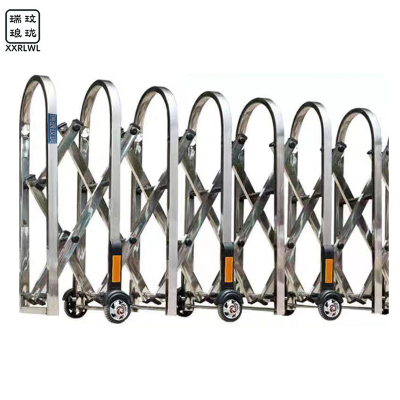瑞琅玟珑 不锈钢移动伸缩围栏 伸缩路障护